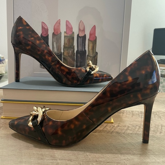Nine West Ezzie 3 Pump | size 7 1/2 | Leopard | heels - Picture 2 of 7
